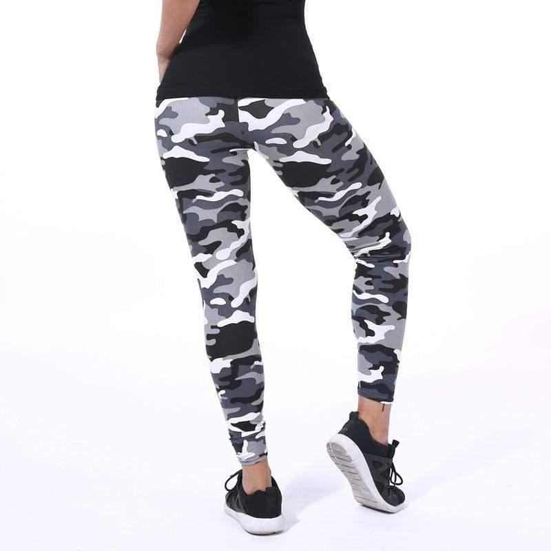 Her Shop Pants and Leggings 11 / One Size Camouflage Print Elastic Fitness Casual Leggings