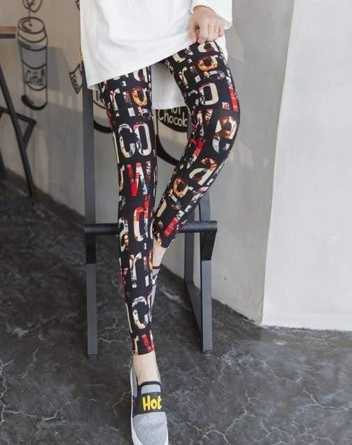 Her Shop Pants and Leggings 11 / One Size Camouflage Print Elastic Fitness Casual Leggings