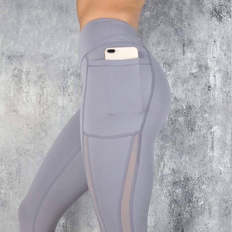 Women's High Waist Workout Leggings w/ Pockets - HER SHOP