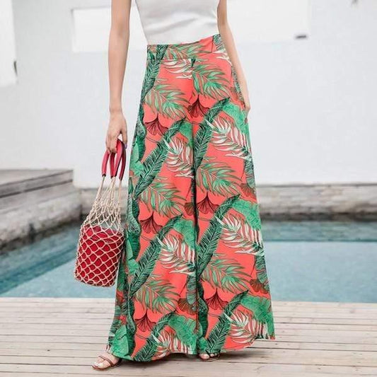 Her Shop pants Bohemian Wide Leg Holiday Pants - HER SHOP