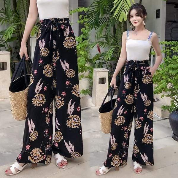 Her Shop pants A127 / S Bohemian Wide Leg Holiday Pants