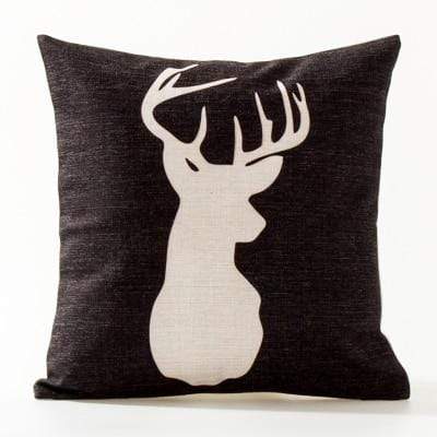 Her Shop pillow case See below for size descriptions / C Europe Elephant Deer Geometric Pillow Cushion Cover