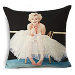 Her Shop pillow case 450mm*450mm / 5 European and American best-selling beauty  square linen pillowcase