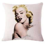 Her Shop pillow case 450mm*450mm / 14 European and American best-selling beauty  square linen pillowcase