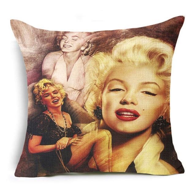 Her Shop pillow case 450mm*450mm / 10 European and American best-selling beauty  square linen pillowcase