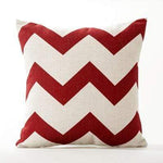 Red Geometric Lattice Pillow Cushion Cover