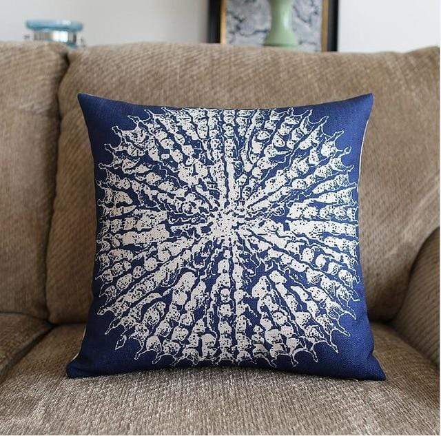 Sea style Coral Starfish Printed Cushion Cover