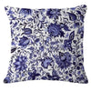 Vintage Blue Flowers Pillow Case