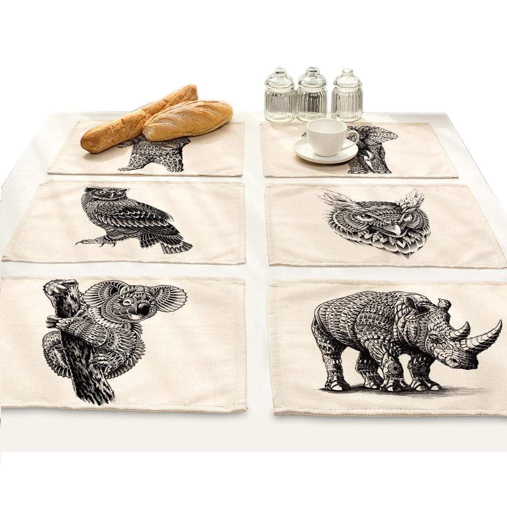 Her Shop placemats Animal Print  Placemats