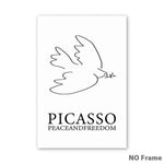 Her Shop poster 25x35cm NO Frame / 1 A1 A2 A3 A4 A5 Canvas Painting Picasso Abstract Peace Dove Poster