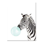 Her Shop poster 15x20cm No Frame / Picture 7 Baby Animal Zebra Giraffe Canvas Poster