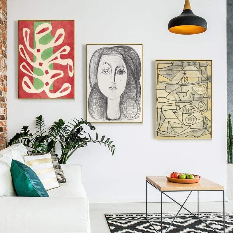 Her Shop Posters Classic Amedeo Modigliani Artwork Collection Abstract Canvas Print Painting Poster