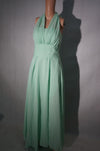 Candy Color Ruffles Chiffon A-Line Lace Up  Sleeveless Bridesmaid Dresses