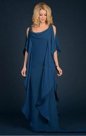 Plus Size Chiffon Wedding Dress for Mother of Bride
