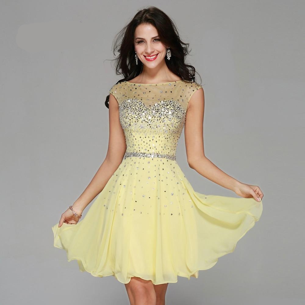 8th grade yellow homecoming dresses