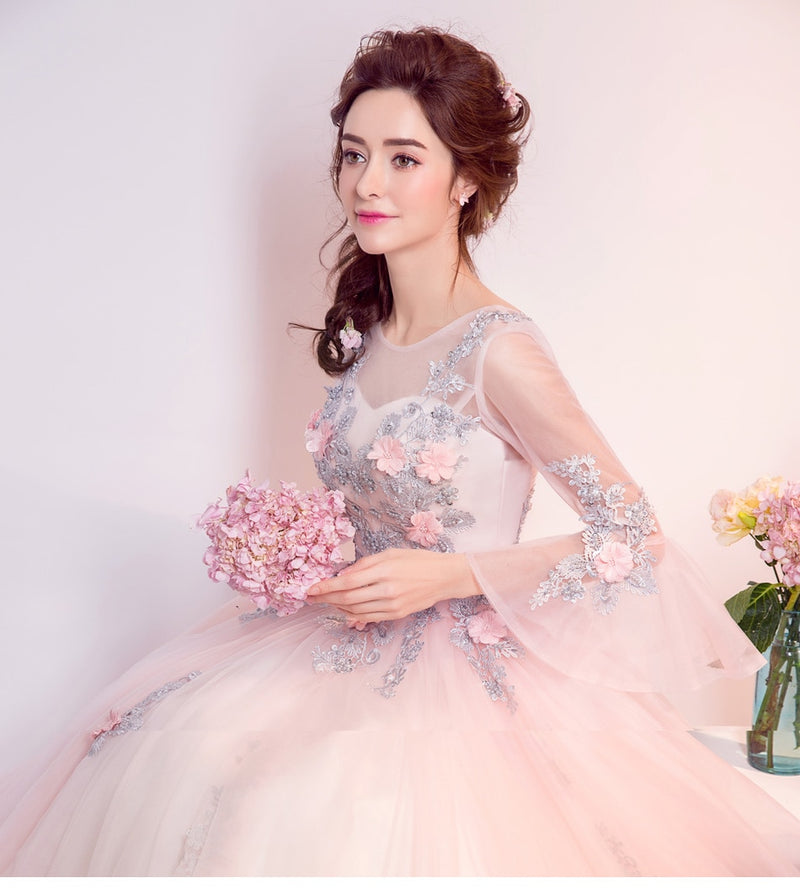 Floral Beaded Prom / Homecoming Dresses