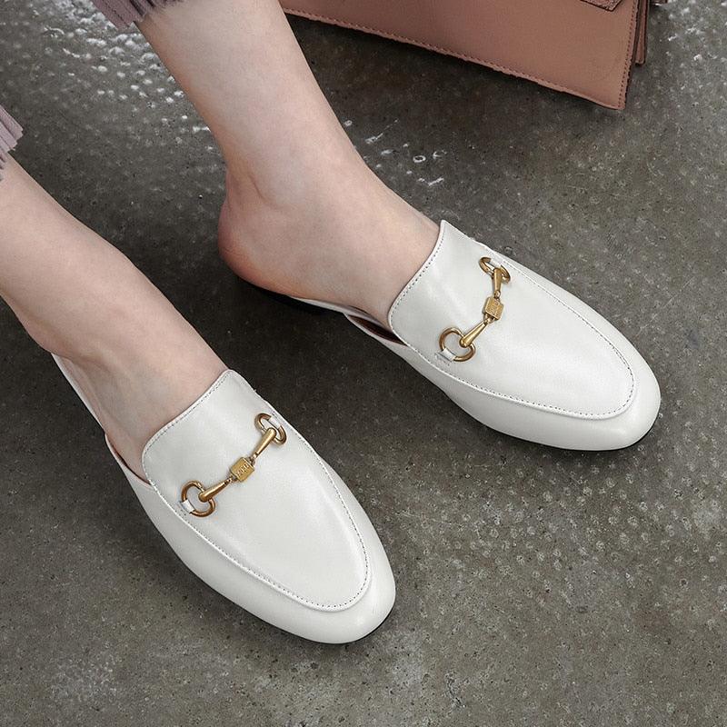 Brand Genuine Leather Slipper