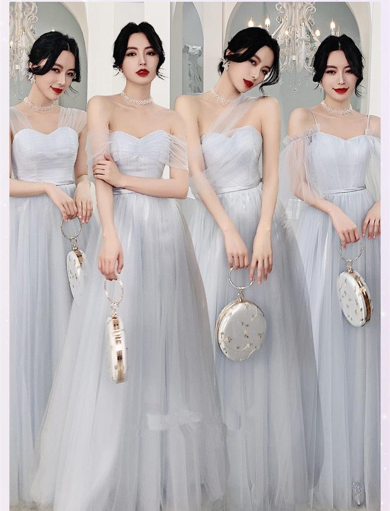 Long Mismatched Elegant Bridesmaid Dresses HER SHOP Long Mismatched Elegant Bridesmaid Dresses HER SHOP