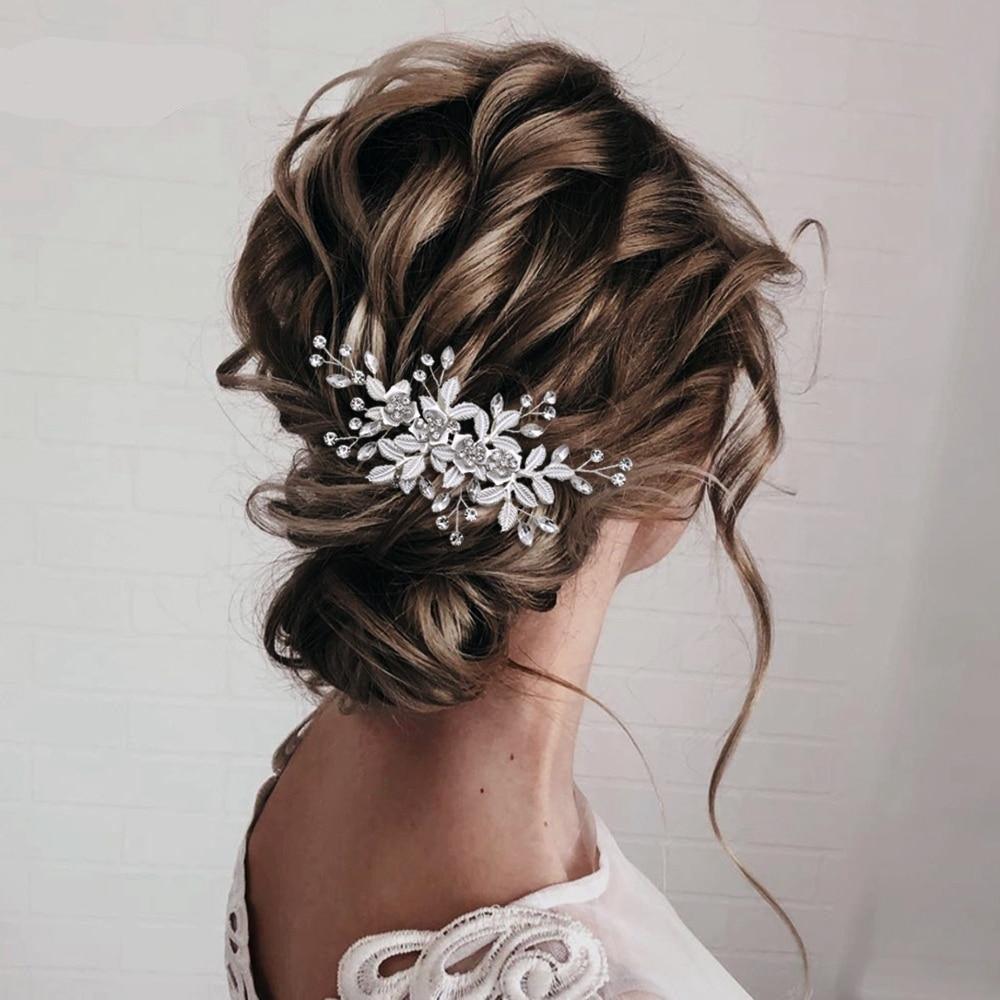 Bridal Rhinestone Hair Comb Clip - HER SHOP