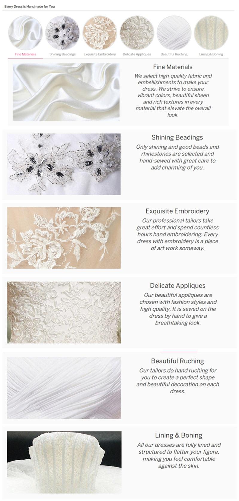 Romantic V-Neck Long Sleeve Ruffles Beach Wedding Dress