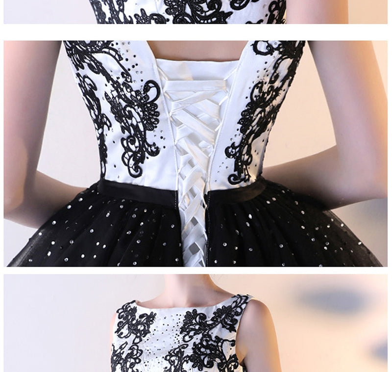 Vintage Lace Bodice Prom Dress