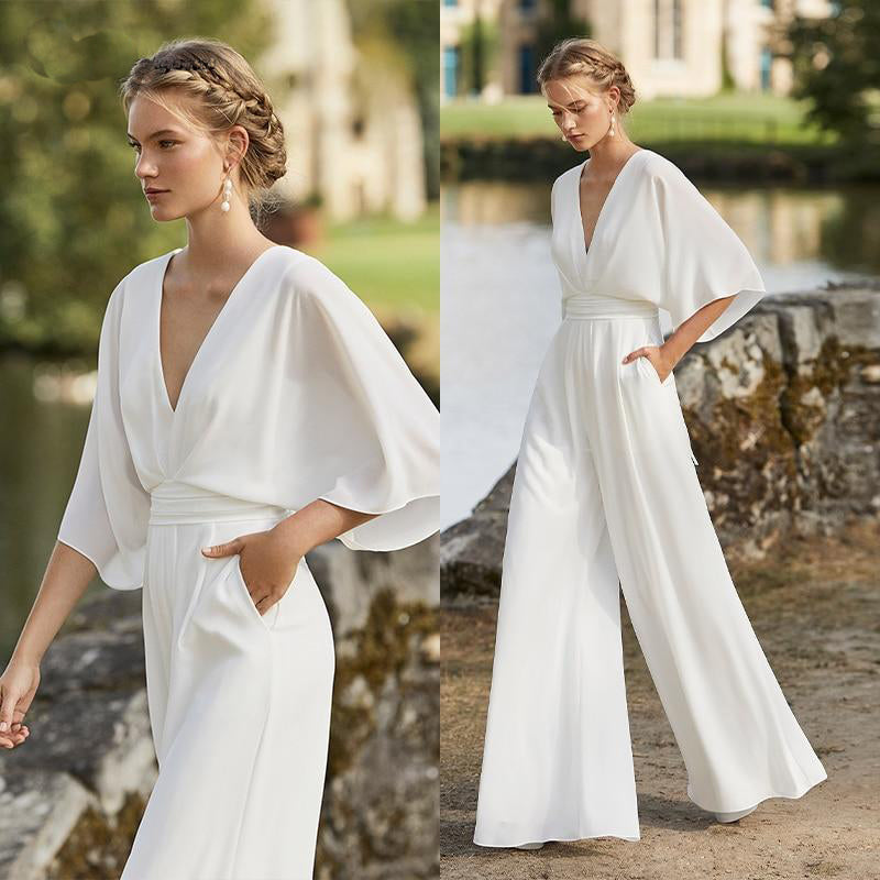 Available in All Colors, Jumpsuit, Wedding Jumpsuit, Women Party Jumpsuit, Bridal  Jumpsuit, Bridal Jumpsuit With Train, Jumpsuit With Train 