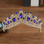 Crystal Water Drop Bridal Jewelry Sets Tiaras Crown Necklace Earrings