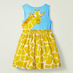 Animal Print Casual Cotton Vestidos Dress for 2-7 Years
