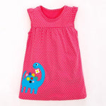 Animal Print Casual Cotton Vestidos Dress for 2-7 Years