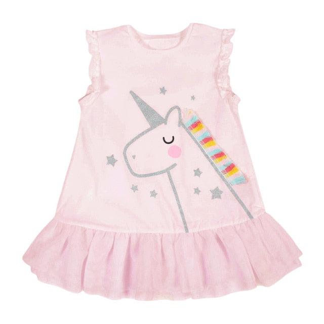 Animal Print Casual Cotton Vestidos Dress for 2-7 Years