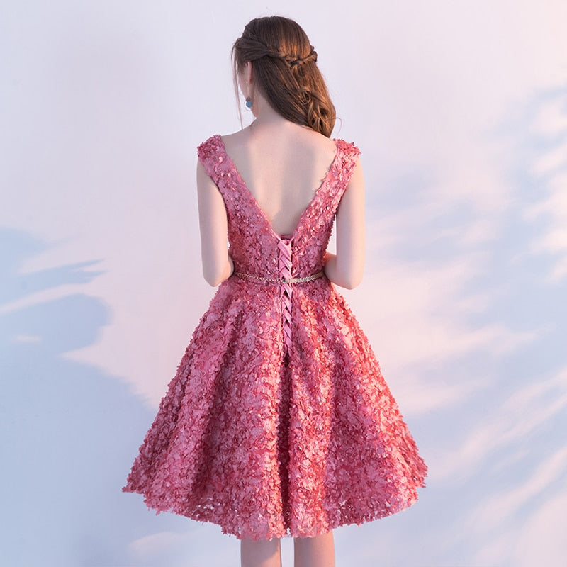 Knee-length A-Line Prom Dress