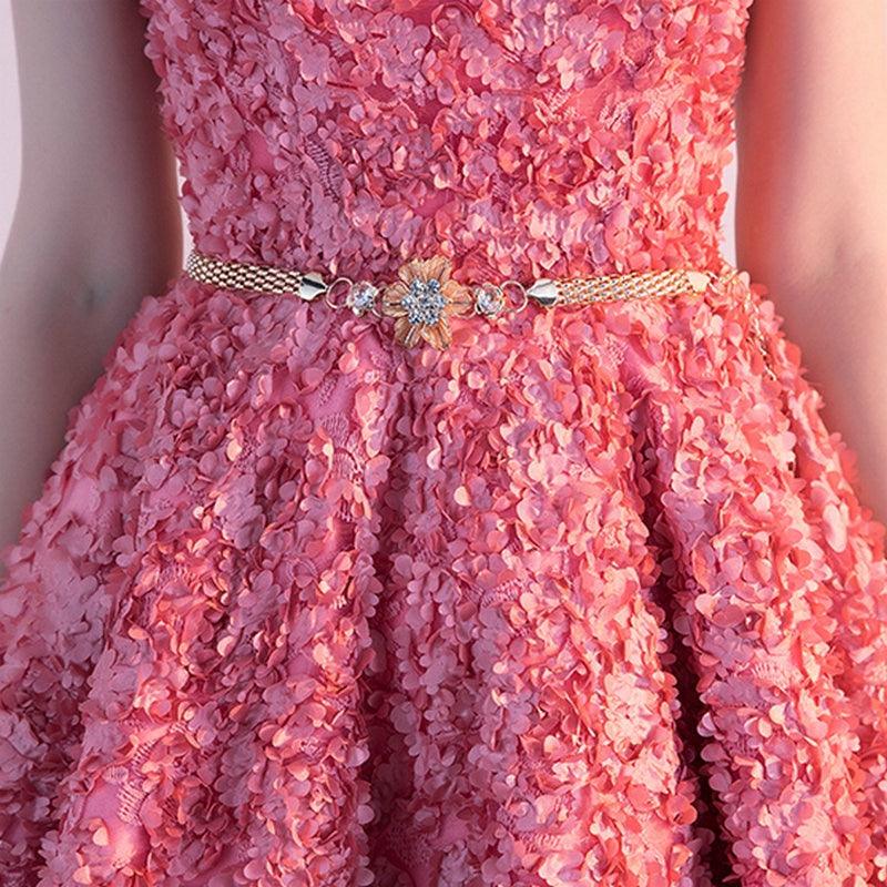 Knee-length A-Line Prom Dress sky blue / 10 Knee-length A-Line Prom Dress sky blue / 10