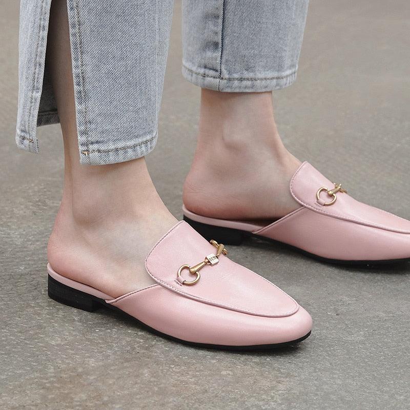 Brand Genuine Leather Slipper