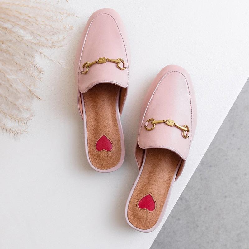 Brand Genuine Leather Slipper