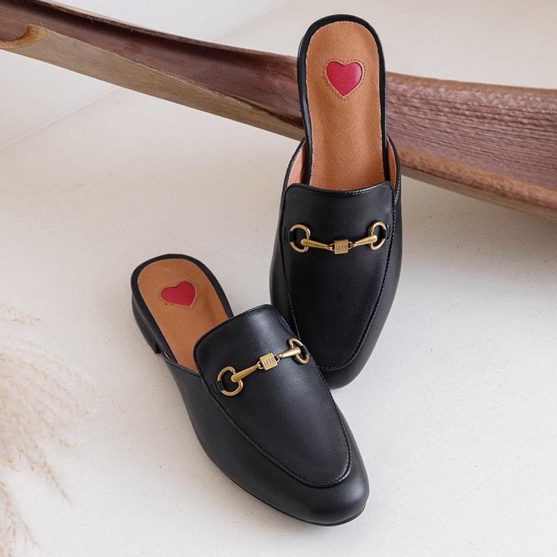Brand Genuine Leather Slipper