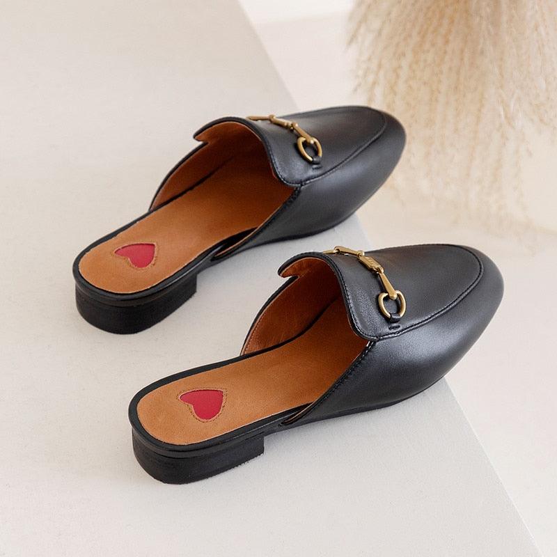 Brand Genuine Leather Slipper