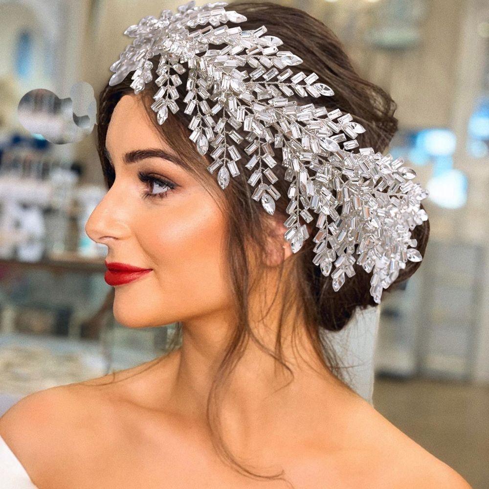 Luxury Rhinestone Bridal Headband Comb - HER SHOP