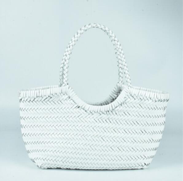 Hand-woven 100% Genuine Leather Vintage Shopping Bag