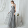 Elegant Shining Sequin Appliques A Line Bridesmaid Dresses
