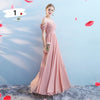 Customizable Elegant A Line Chiffon Long Bridesmaid Dresses