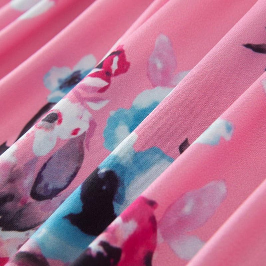 Mother Daughter Matching Floral Long Dresses - HER SHOP