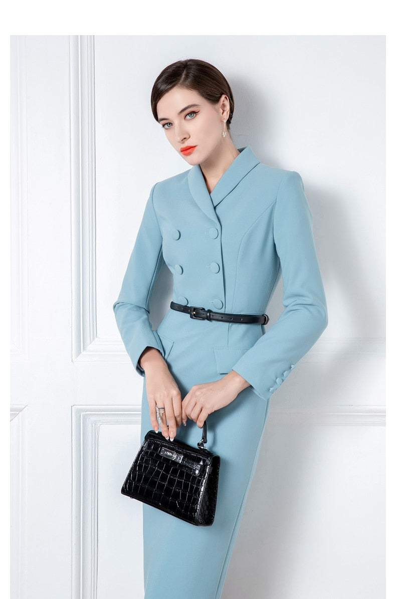 High End Ladies' Temperament Professional French Suit Dress