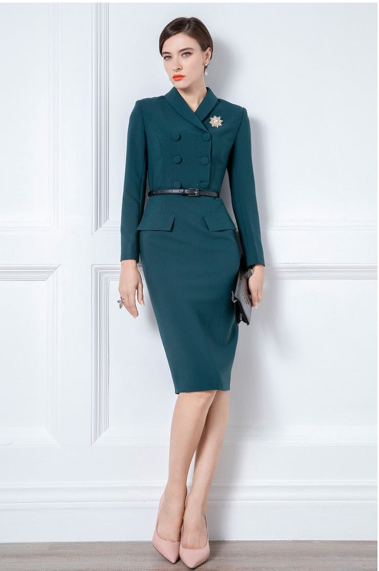 High End Ladies' Temperament Professional French Suit Dress