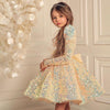 Glitter Sequin Fluffy Elegant Little Princess Bow Dresses