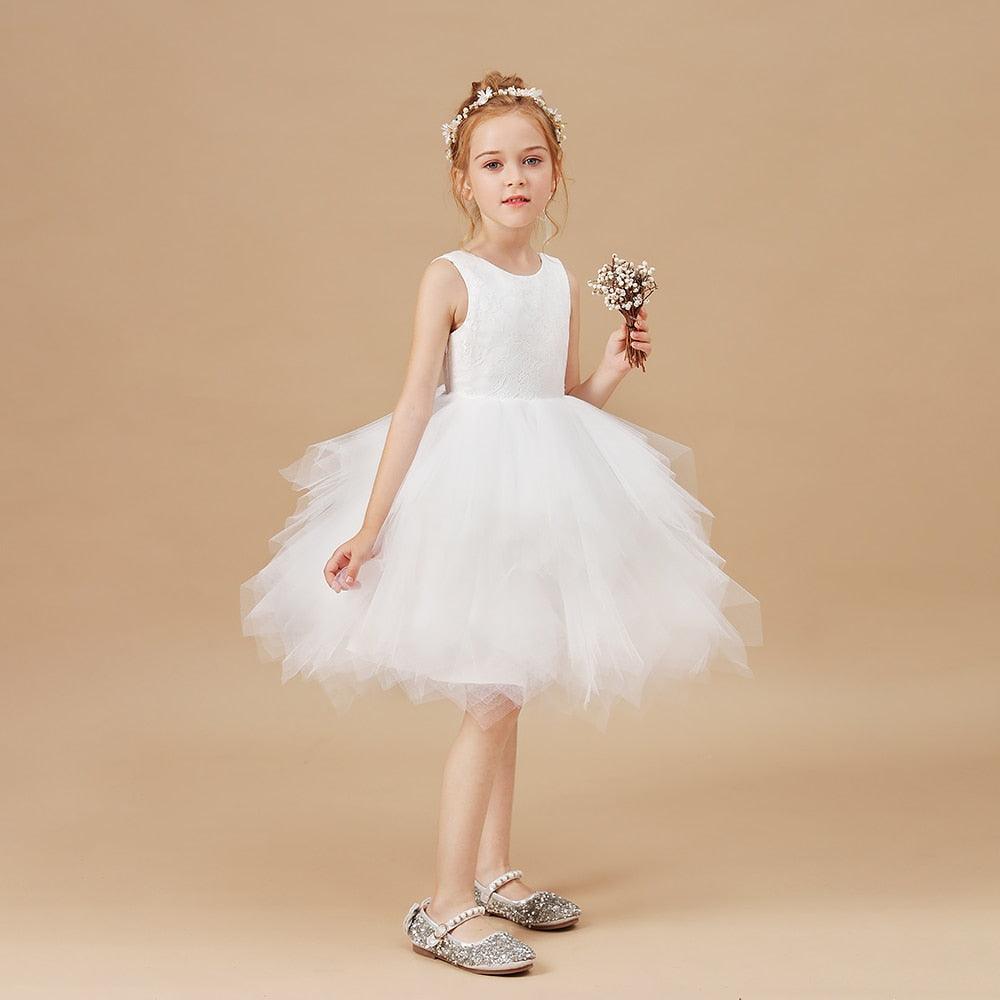 Flower Girls Lace Princess Party Dress