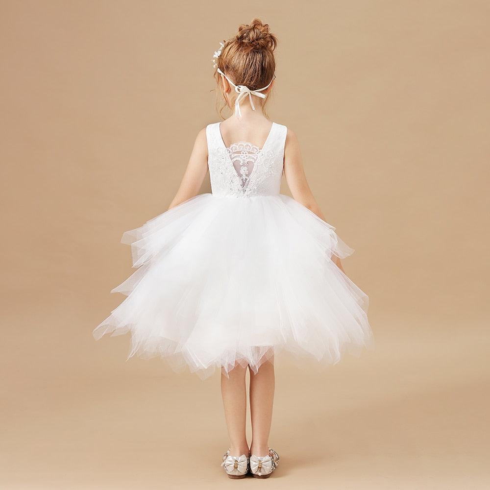 Flower Girls Lace Princess Party Dress