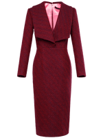 High End Tweed Temperament Banquet Dress