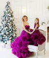 Purple Prom Dresses For Mother And Daughter