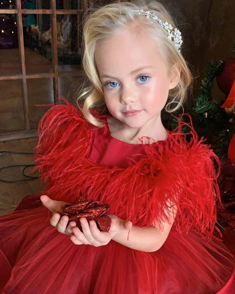 Kids Wedding Guest Dresses for Little Girl 2 To 7 12 Year Elegant Party  Formal Long Dress Child Clothes Luxurious Birthday Frock