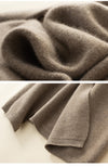 New 100% Cashmere Pure Color Knitted Cardigan Coat